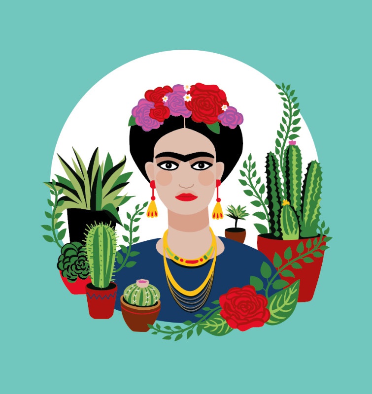 illustration laurence bentz frida khalo.jpg - Laurence BENTZ | Virginie